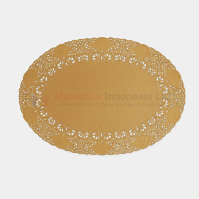 Doilies Paper Oval Brown