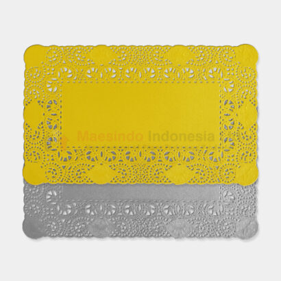 Doilies Paper Rectangular Gold / Silver