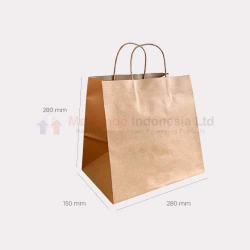 Carry Bag Take Away - Twisted Handle - Image 2