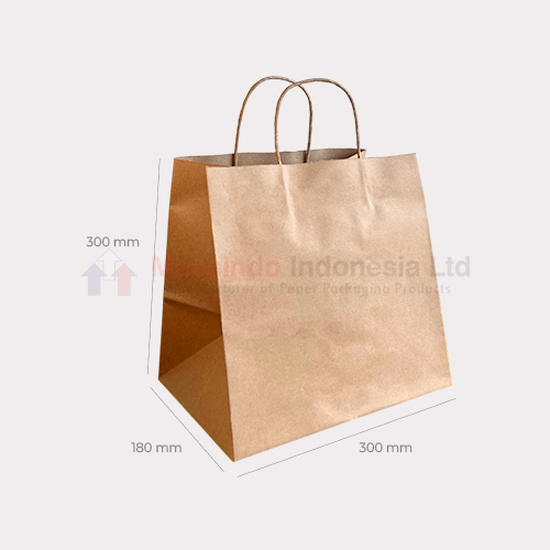 Carry Bag Take Away - Twisted Handle - Image 3